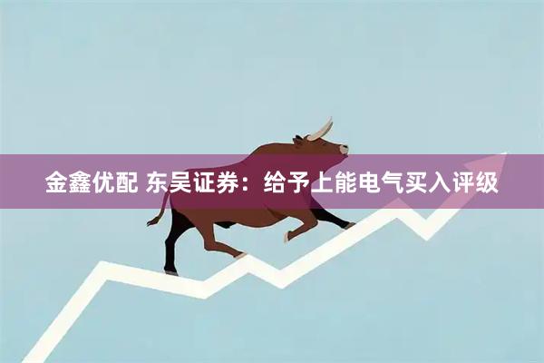 金鑫优配 东吴证券：给予上能电气买入评级