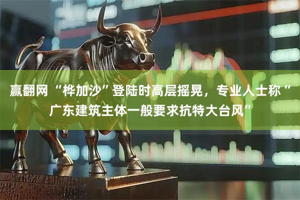 赢翻网 “桦加沙”登陆时高层摇晃，专业人士称“广东建筑主体一般要求抗特大台风”